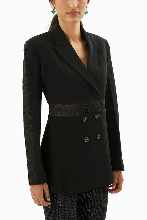 Black Lace Blazer