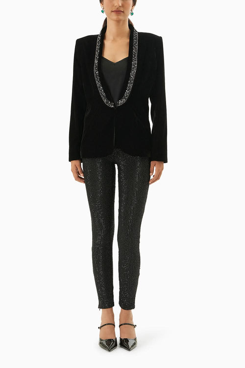 Black Velvet Blazer