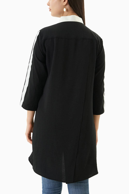Black Asymmetrical Tunic