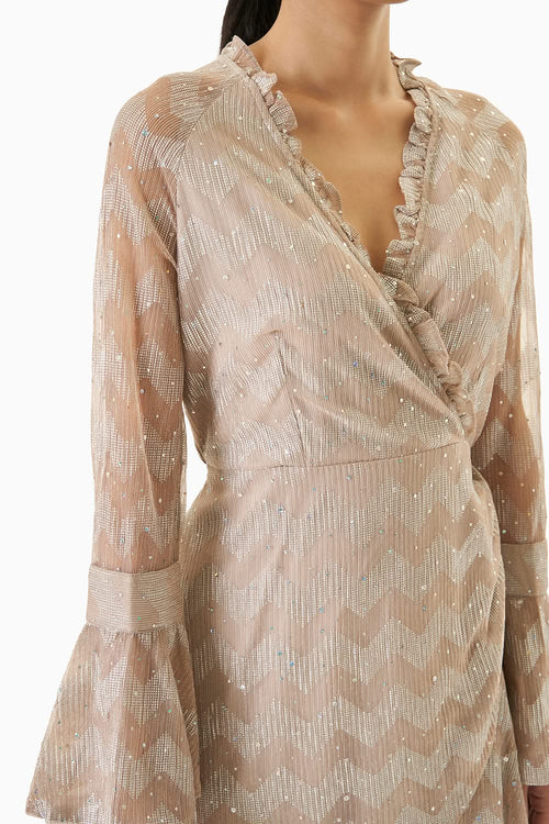Metallic Party Hopper Dress