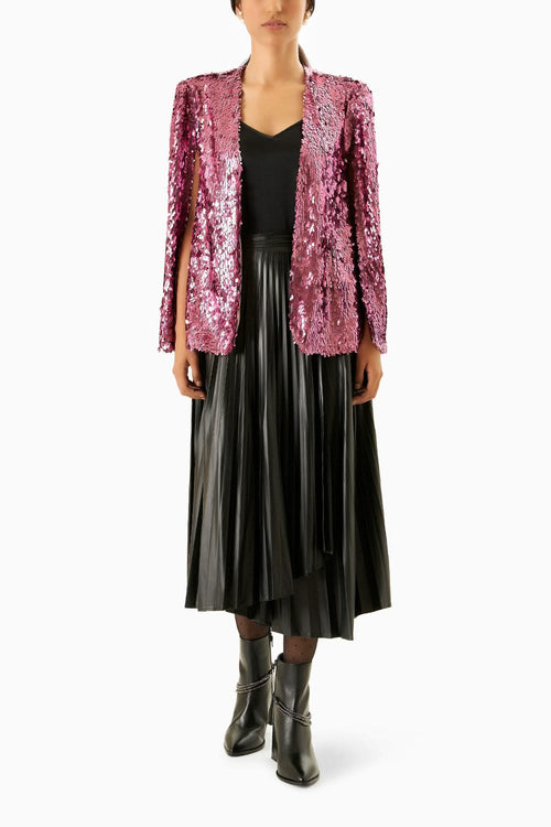 Pink Statement Sequin Cape