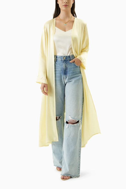 Lime Yellow Silk Jacket
