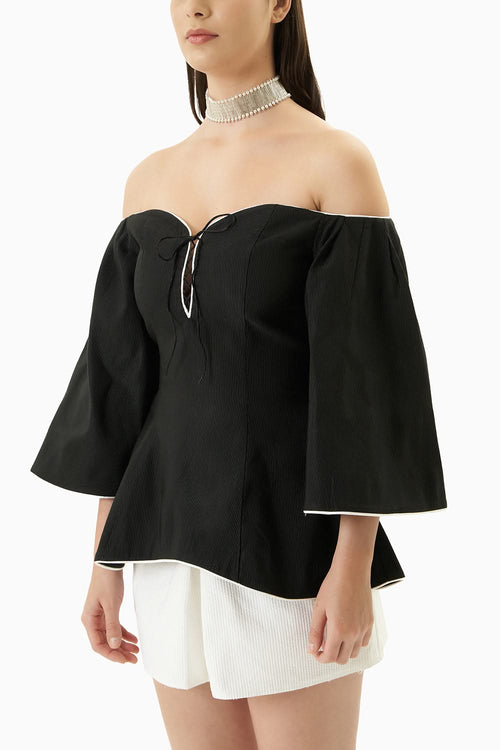 Black Tahi Top