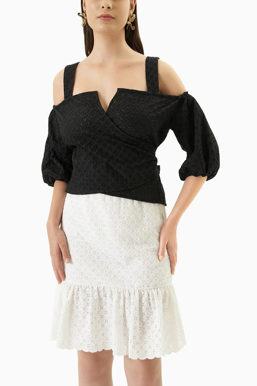 Black Bettina Top