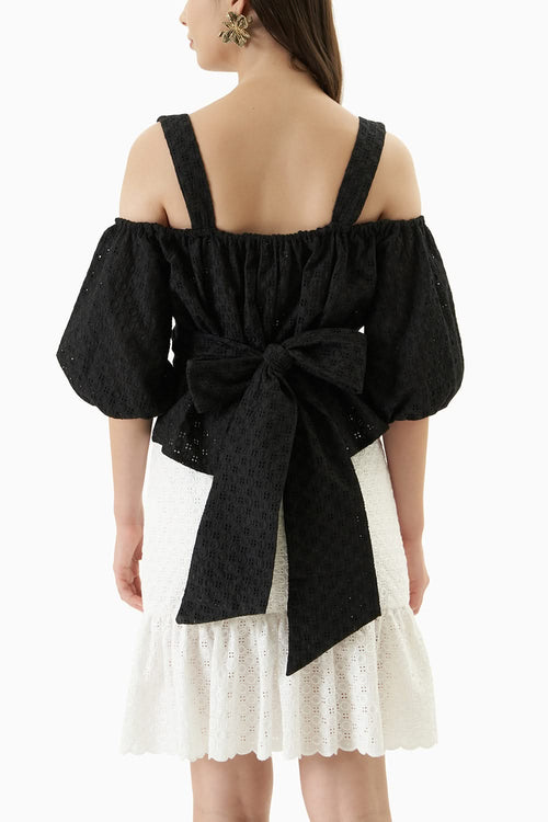 Black Bettina Top